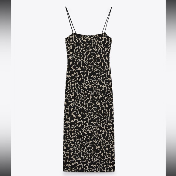 Zara Jaquard midi dress - Picture 1 of 3